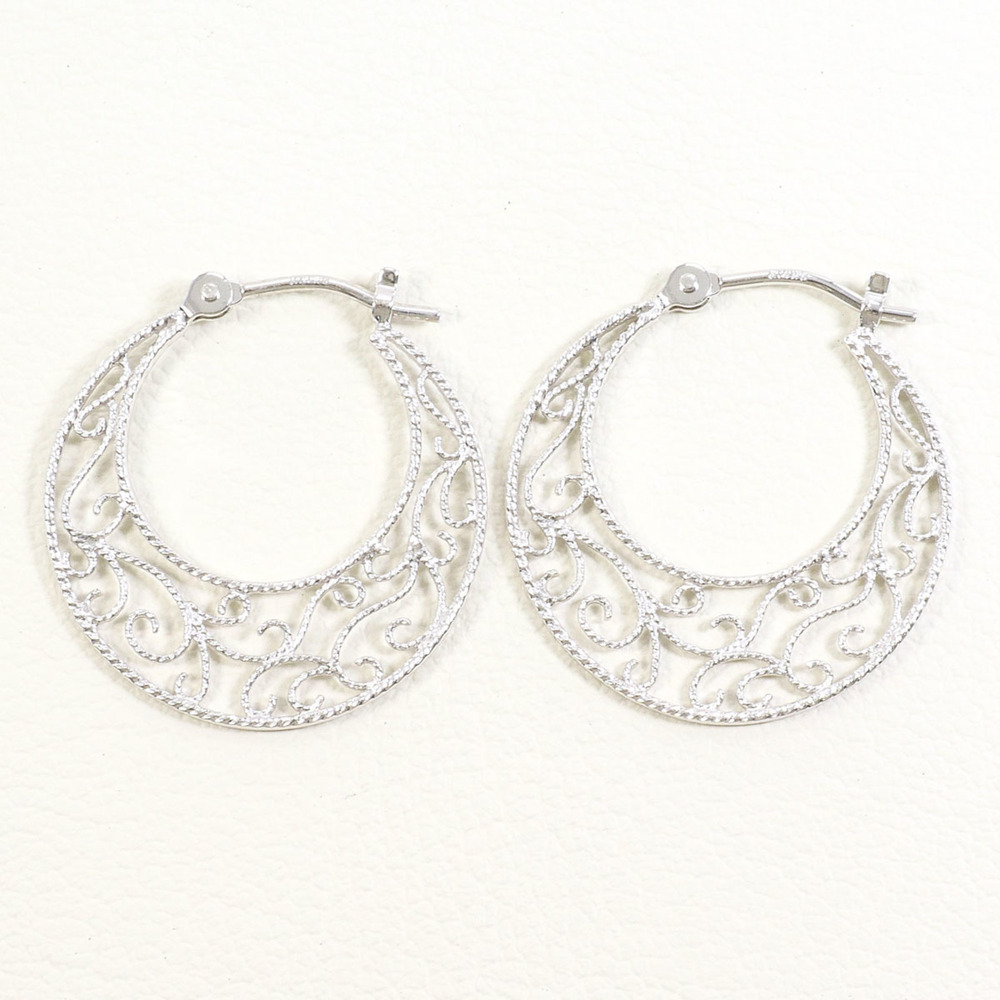 VINTAGE 14k Silver Earrings